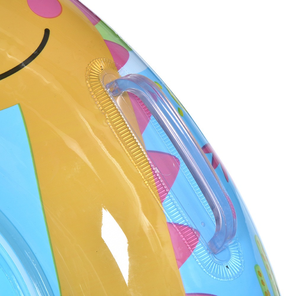 小红书同款卡通可爱宝宝游泳圈儿童带把手救生圈加厚充气小熊泳圈详情15