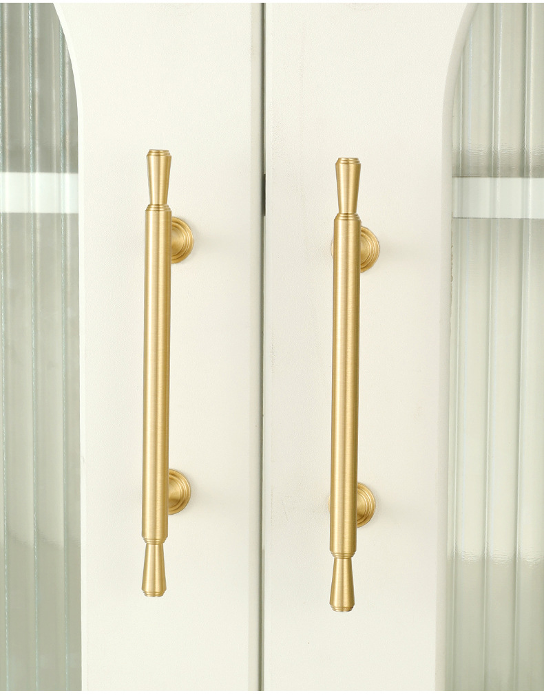 批发柜门拉手法式轻奢衣柜抽屉门把手美式黄铜柜子橱柜餐边柜拉手详情23