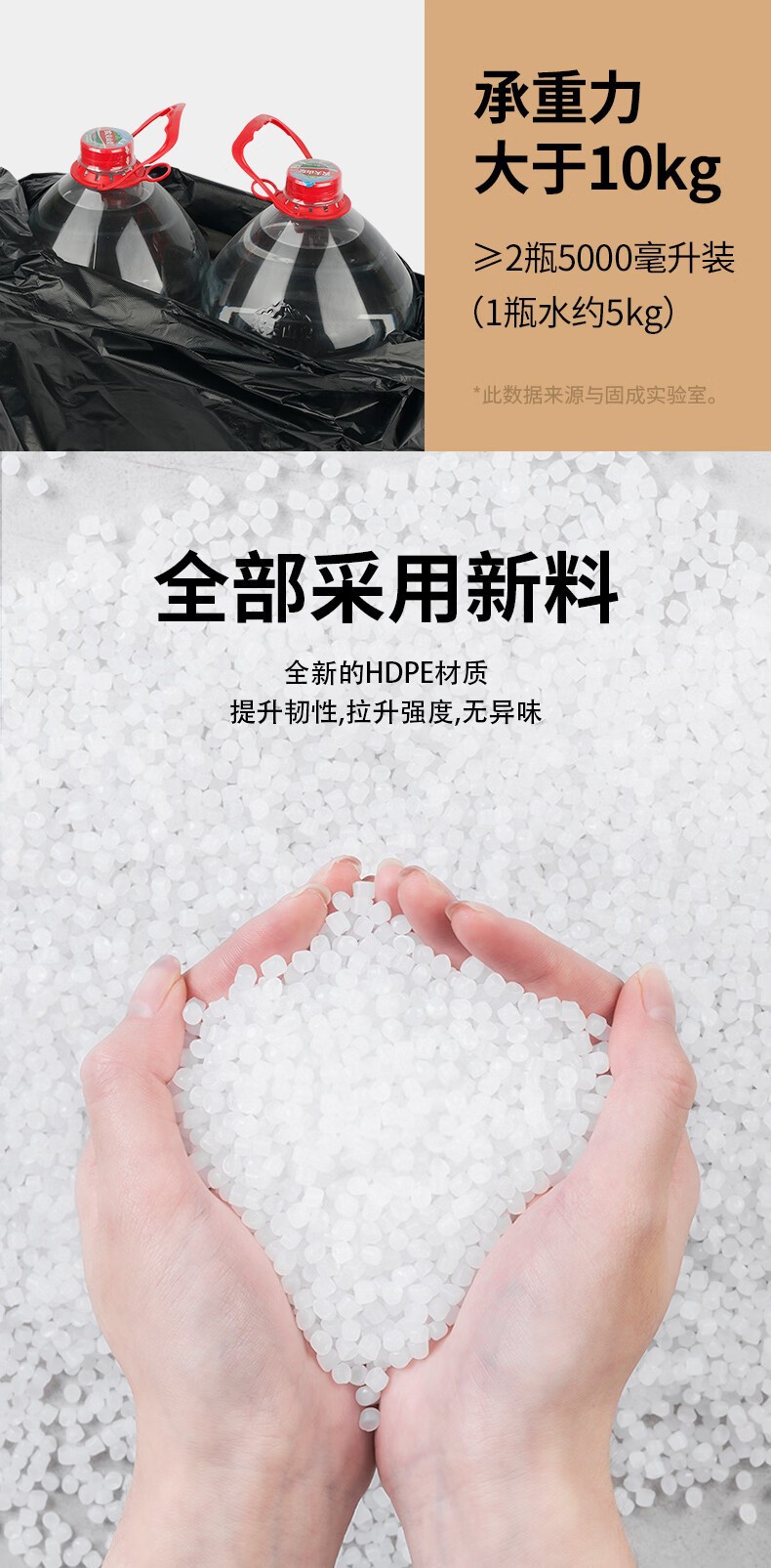 垃圾袋厚款手提 一次性家用加厚不易破厨房用免撕垃圾袋一件起批详情6