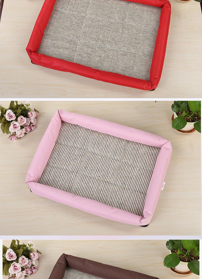 Wholesale of four-piece set of best-selling colored pet bed MATS with printed seat cushions and comfortable Samoyed Husky dog bed MATS pic 8