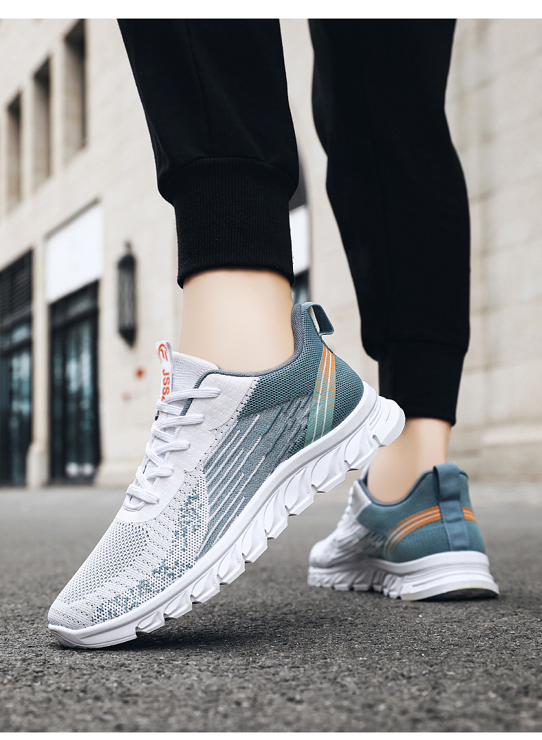 鞋子男秋季新款外贸男鞋厂家sneakers系带跑步鞋时尚潮流运动鞋男详情13