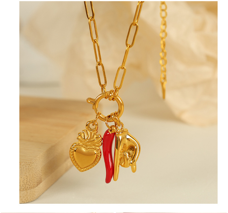 Cross-border best-selling necklace, high-end and elegant design, collarbone chain, European and American retro, versatile and fashionable pendant for women pic 13