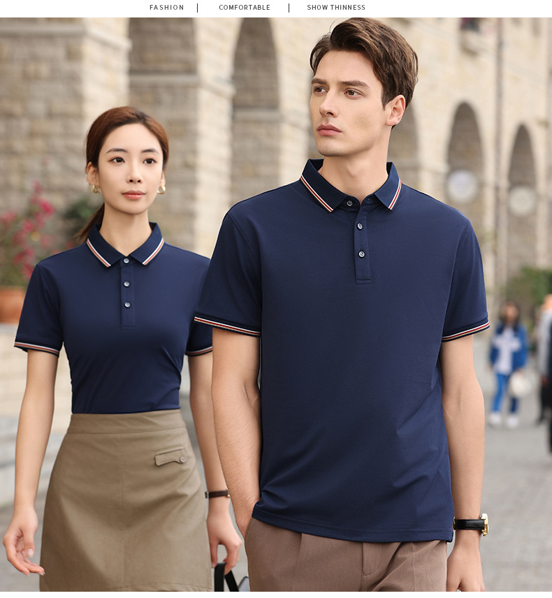 夏薄款速干翻领polo衫定制文化广告衫 团队短袖工作版服印字绣图详情26