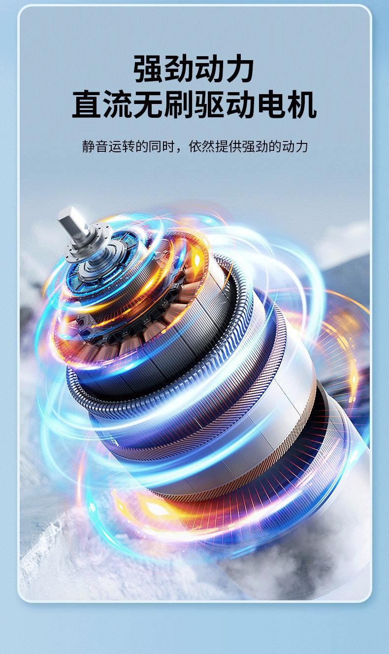 新款桌面USB冷风扇喷雾冷风扇静音水冷七彩喷雾无叶风扇厂家直销详情5