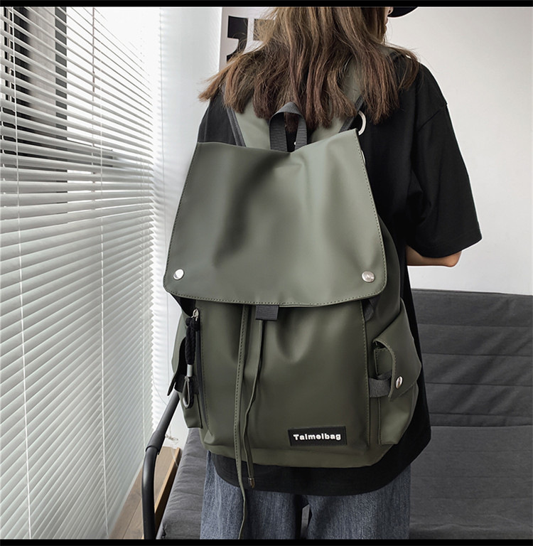 批发机车大容量防水学生书包新款双肩包跨境背包高级感潮牌休闲女详情23