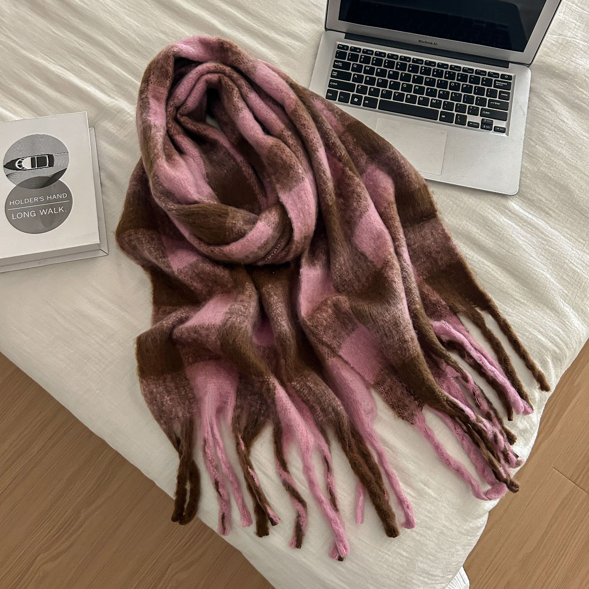 格子围巾女秋冬新款百搭保暖围脖披肩围巾 韩版情侣围巾冬天爆款详情33