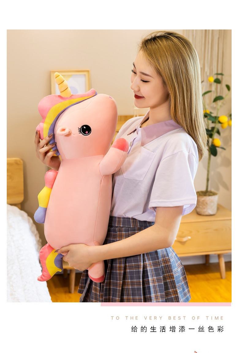 New unicorn throw pillow blanket, cute and girlish, Daisy rainbow unicorn air conditioner blanket, cute doll wholesale pic 11