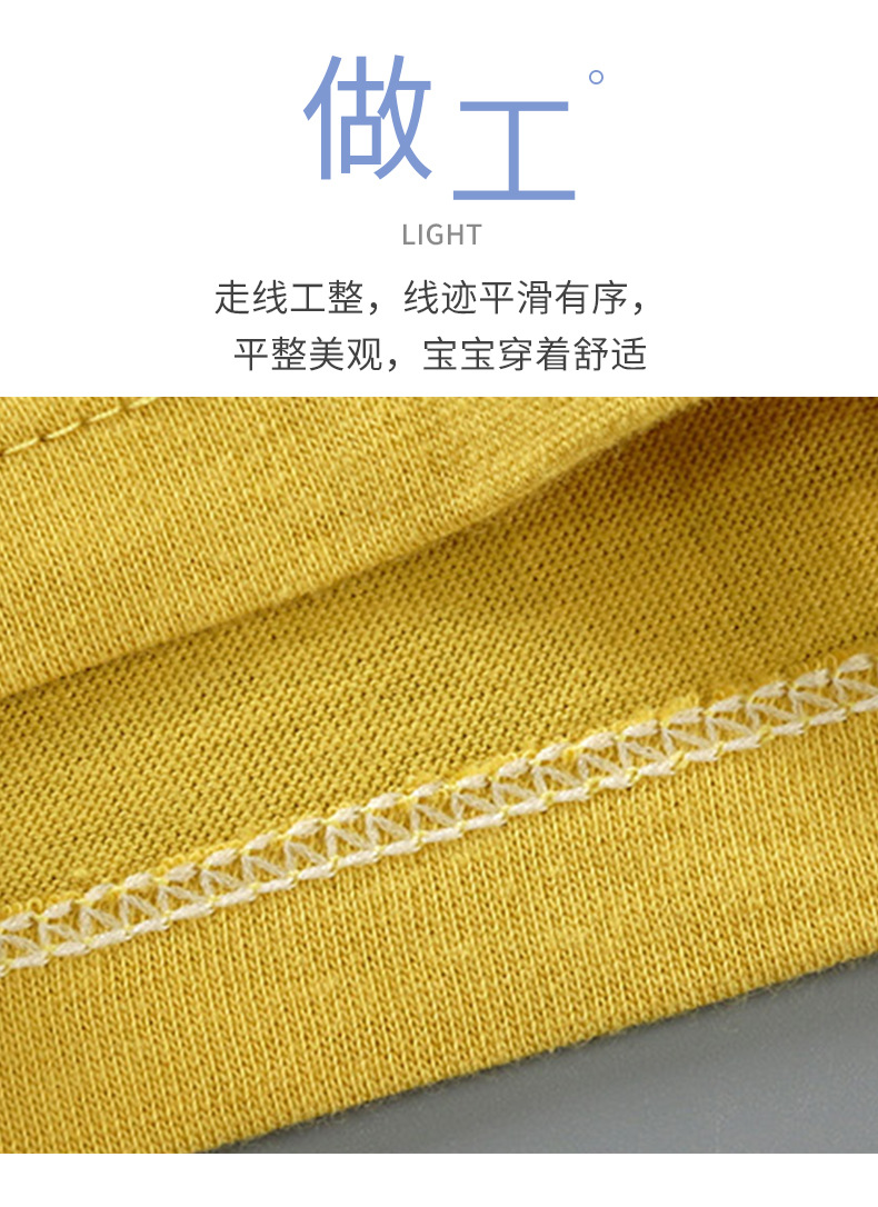 儿童短袖套装纯棉夏季新款宝宝短裤衣服男童夏装女童t恤童装批发详情4