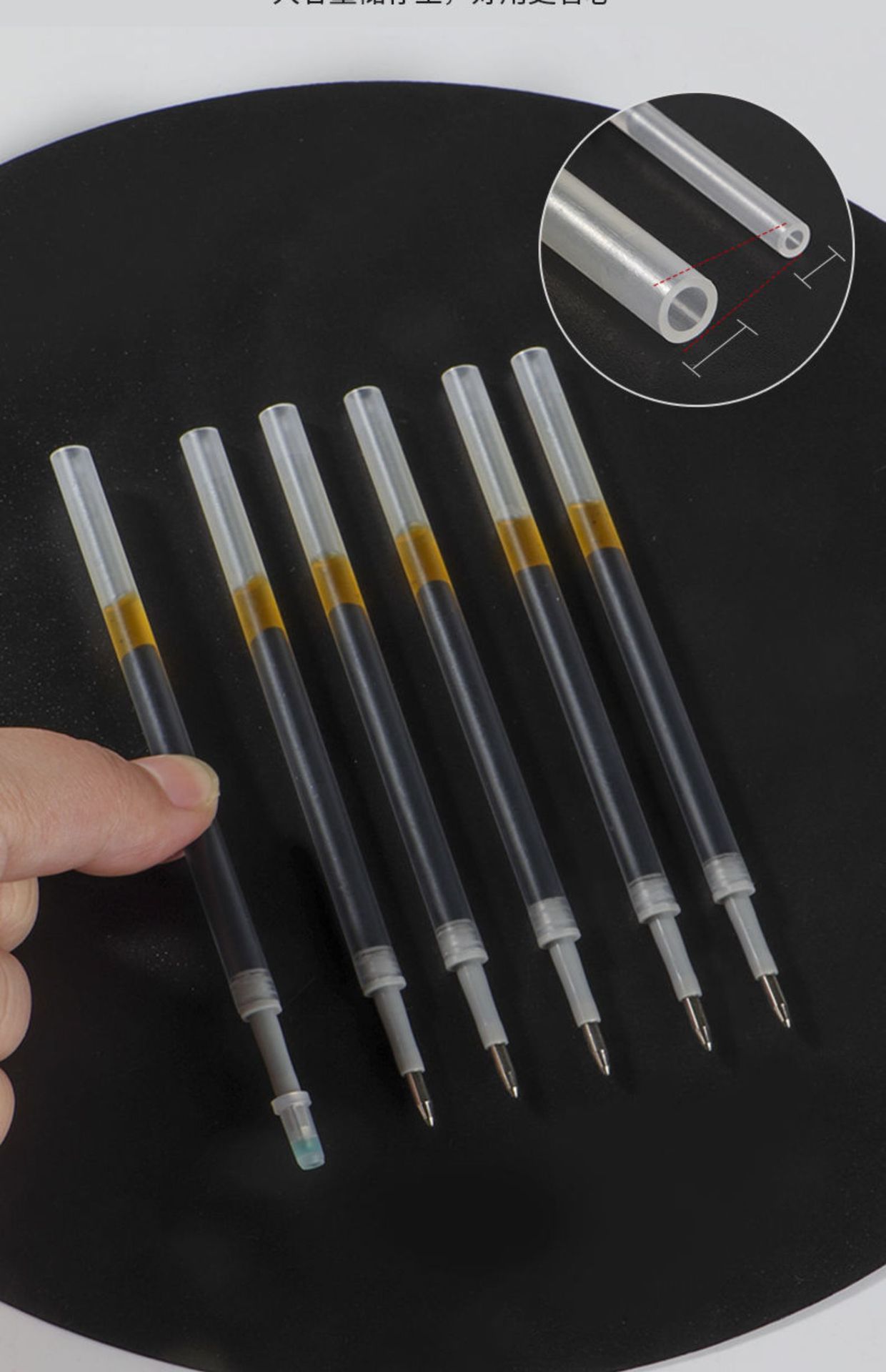 铭墨一品K35大容量0.5mm考试专用碳素笔速干处方签字按动中性笔详情7