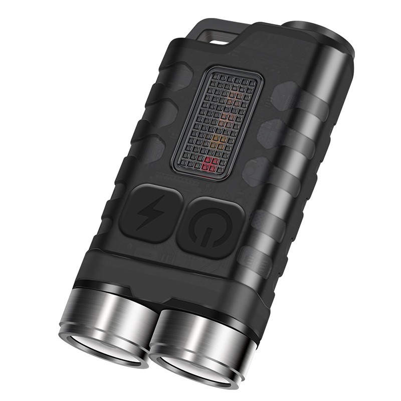 New LED keychain light, high-intensity mini flashlight, emergency flashlight, magnetic fluorescent flashlight pic 1