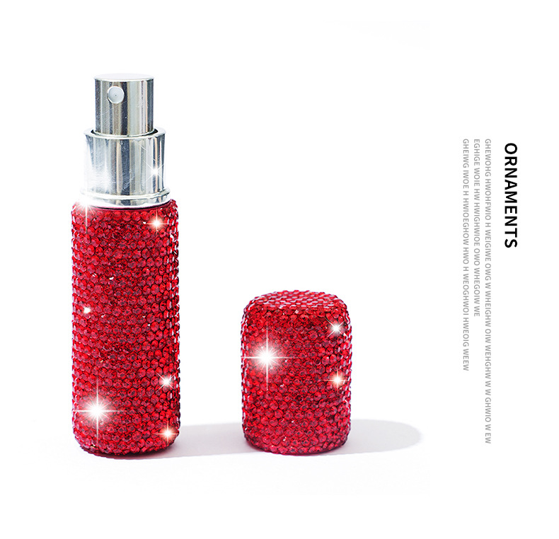 Wholesale of 10ml vacuum-pressed sample bottles for diamond-encrusted perfume, mini spray bottles for makeup and travel pic 12