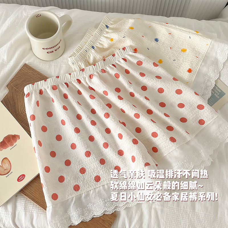 2024新款印花打底裤女时尚家居安全裤超薄舒适可外穿可爱少女jk裤详情20