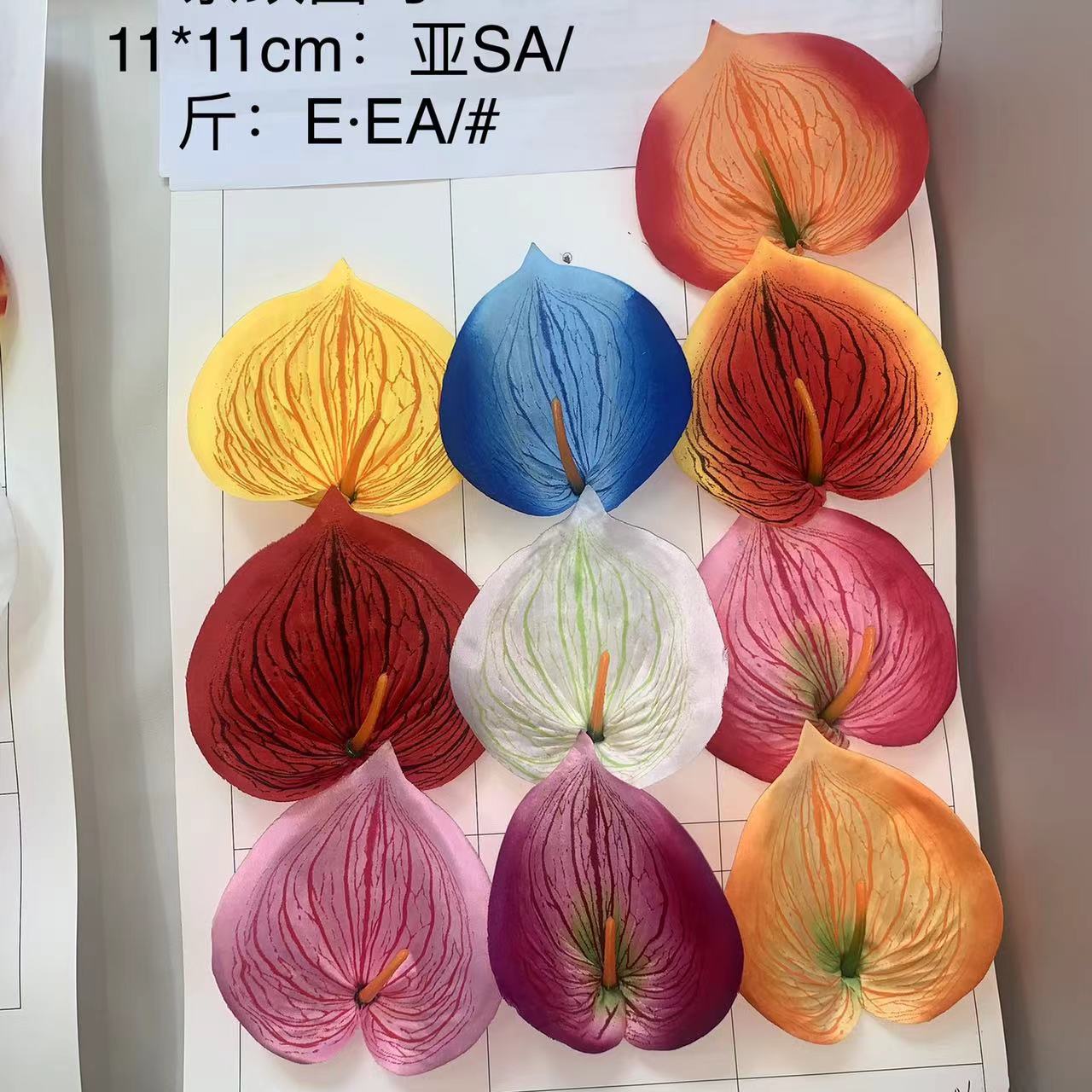 Artificial calla lilies, artificial anthuriums, cheap and beautiful flower heads for indoor landscaping and display wholesale pic 23