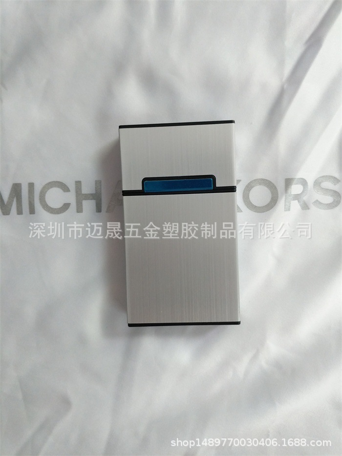 A 20-pack ultra-thin sliding automatic lid made of metal aluminum alloy for ladies pic 1