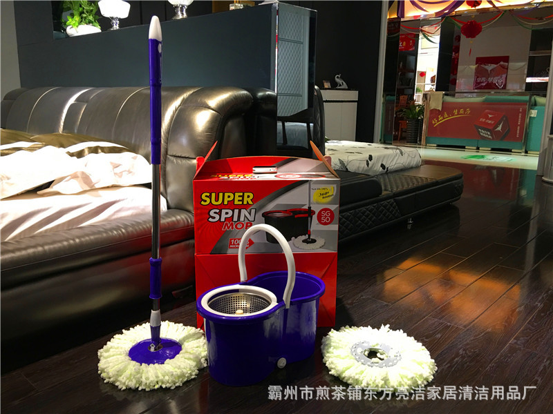 【 Factory Direct Sales 】 Wholesale of dual-drive Good God Drag Rotating mops and hand-pressed mop buckets pic 7