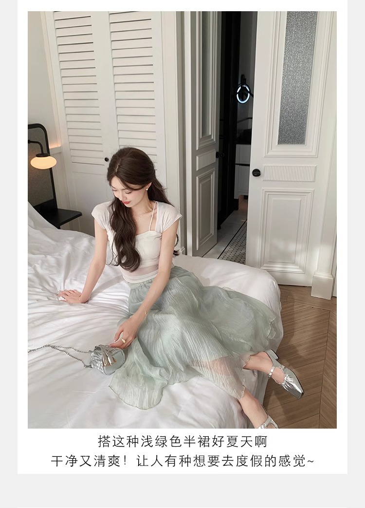 羊皮版葡萄妈同款法式银色方头芭蕾鞋女包头半拖鞋夏外穿粗跟凉拖详情27