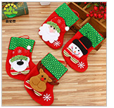 Christmas stocking series, Christmas stockings, dancing dolls, fences, Santa Claus, snowmen, gift stockings, candy stockings pic 16
