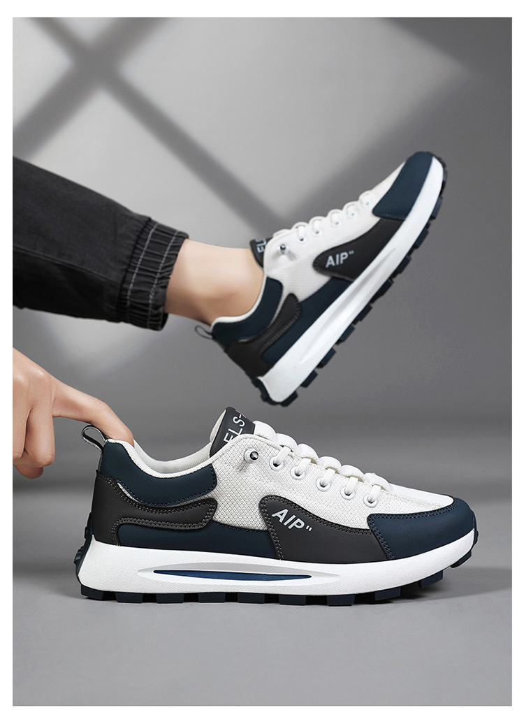 直播爆款男鞋2024新款男士休闲百搭透气网面潮鞋防滑跑步鞋子男详情13