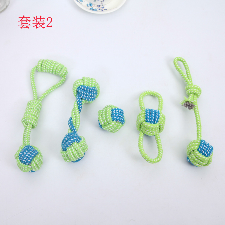 Factory direct sales of pet toy combination sets, Amazon pet rope toy sets, dog toys wholesale pic 5