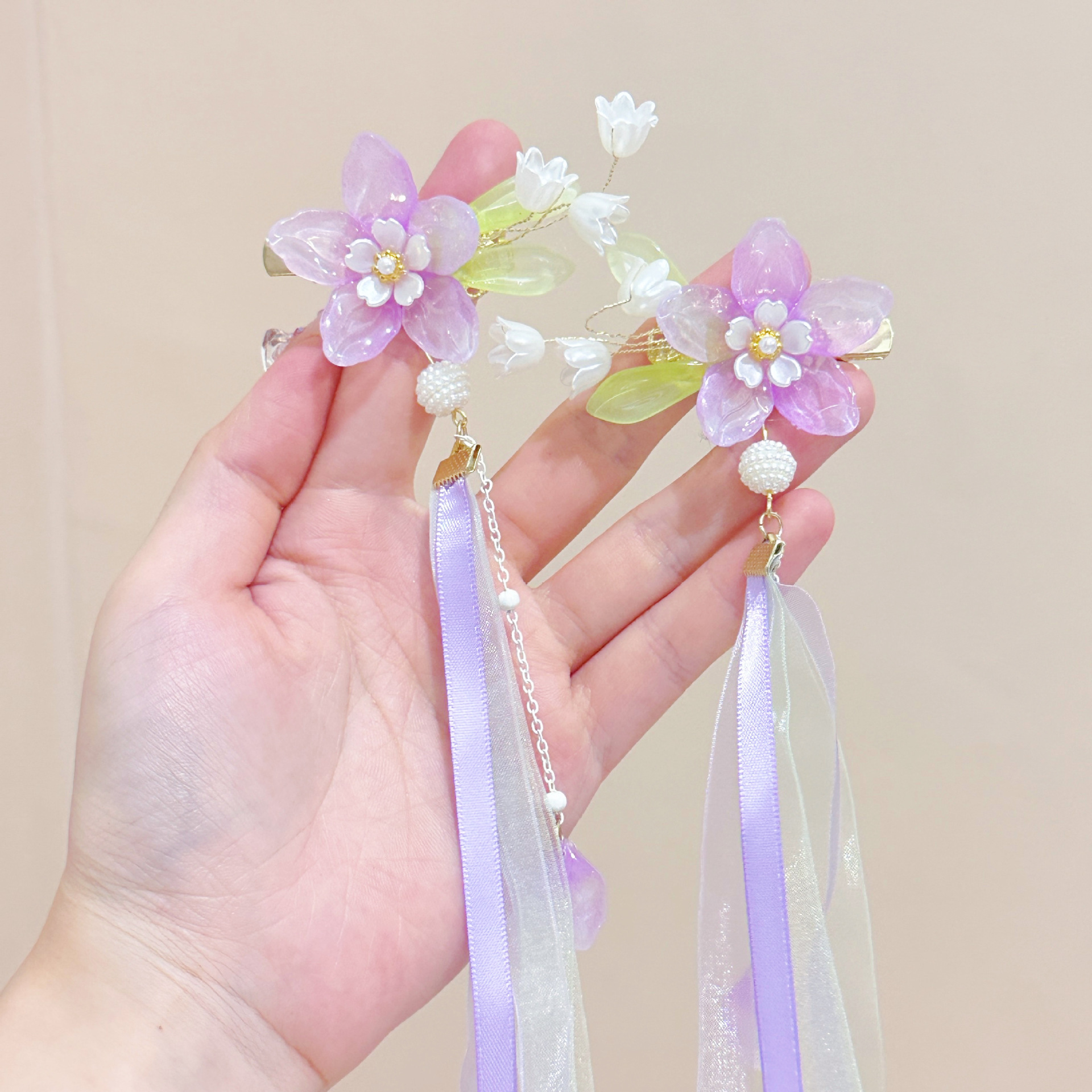 儿童发夹可爱库洛米发饰小女孩蝴蝶结发夹宝宝洛丽塔装扮饰品发卡详情4