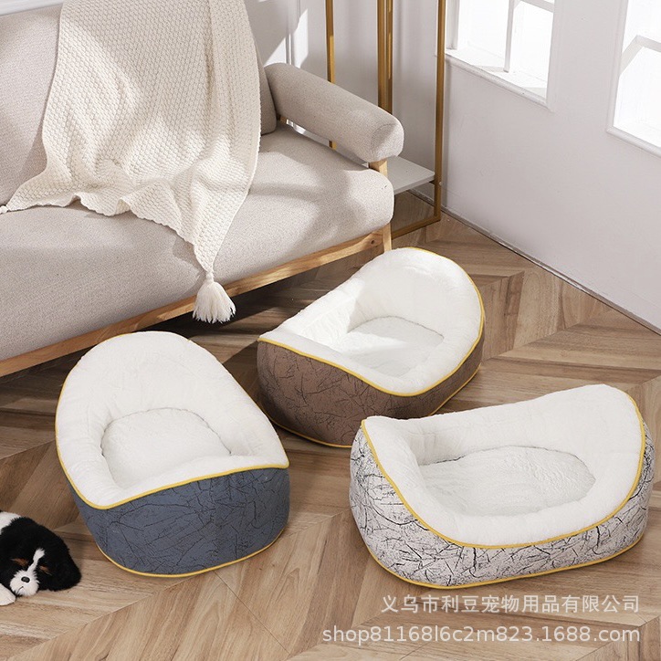 冬季新款狗窝四季通用可拆洗宠物用品中小型狗窝元宝窝船型窝批发详情5