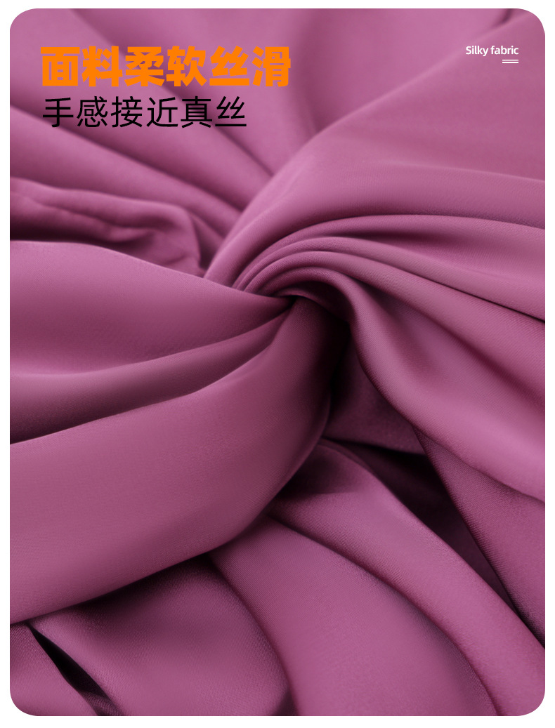 跨境双层缎面睡帽可调节真丝护发帽丝绸色丁化妆帽月子帽头巾帽详情5