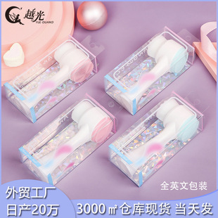 越光双面洗脸刷 黑头清洁洗面刷 软毛洁面仪硅胶洁面刷手动详情2