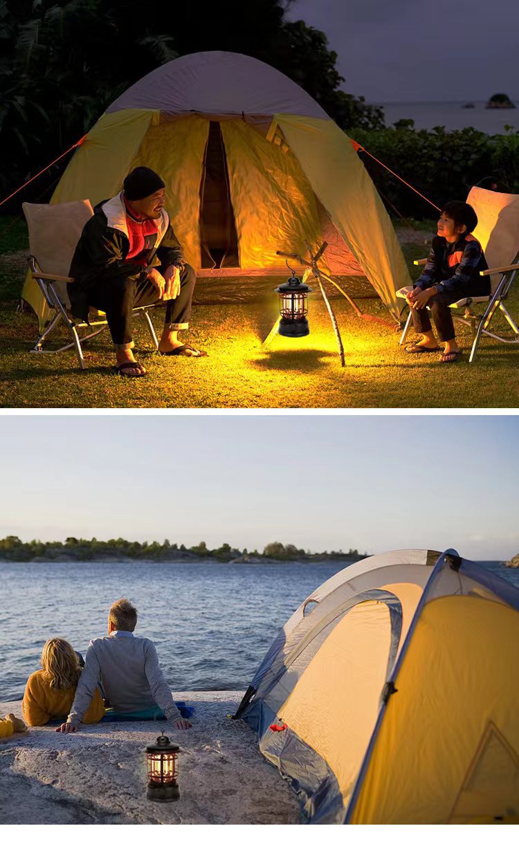 Outdoor camping tent lights, multi-functional retro camping horse lights, cob emergency portable lights, USB charging, cross-border wholesale pic 10