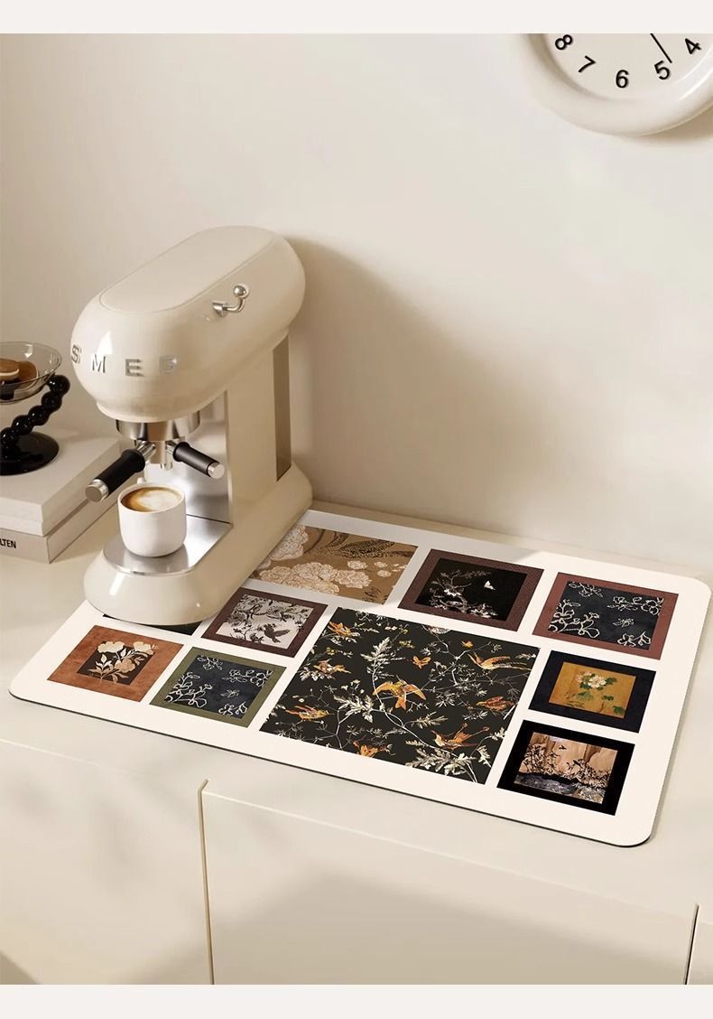 厨房台面沥水垫吧台桌面防滑吸水硅藻泥吸水垫防污餐桌干燥垫详情18