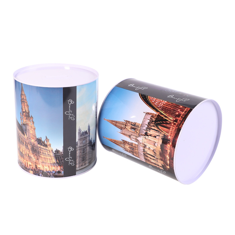 Self-owned brand, large architectural landscape, creative piggy bank, student gift, Kulomi book, safe cabinet-style savings display pic 21