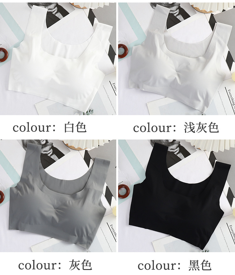 A Japanese first-generation sleep bra without steel rings, a seamless, large-sized shock-absorbing vest, yoga sports underwear for women pic 13