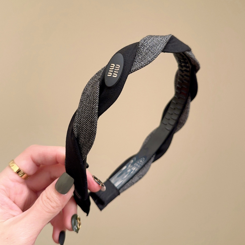 带齿升级款~简约气质辫子发箍女2024新款高级感洋气时尚头箍发卡详情5