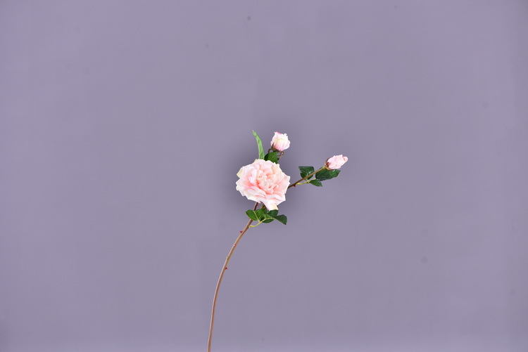 Lanjin wholesale artificial flowers 3-head roses, wedding and home silk flowers, high-end decorative artificial flowers, hand-held roses, multi-head roses pic 13