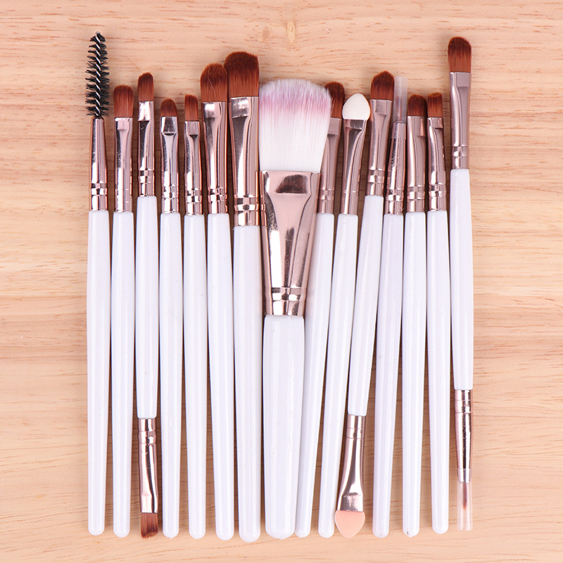 15-piece makeup brush set: eyeshadow brush, eye brush, eyebrow brush, eyelash brush, lip brush, complete set of beauty tools in stock, shanilak pic 3