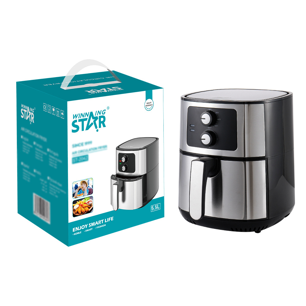 winning star Cross-border Home 5.5L multi-functional air fryer for grilled meat, French fries, egg tarts and baking pic 8