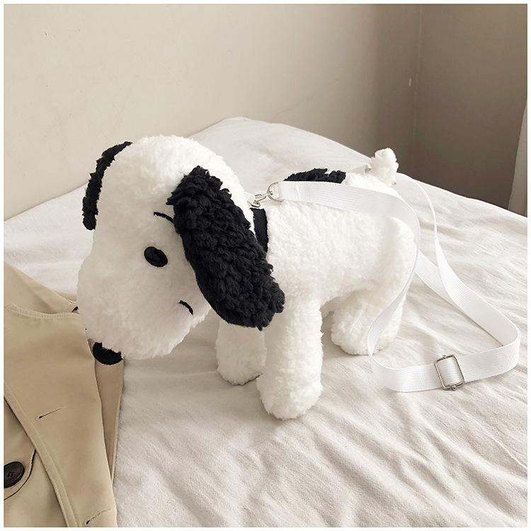 创意狗狗公仔玩偶毛绒包包女斜挎包 韩版ins少女心毛毛可爱卡通包详情20