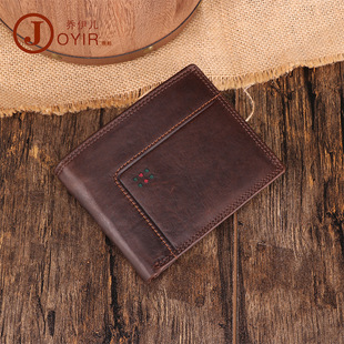 跨境新款男士钱包rfid多卡位休闲复古真皮钱包大容量手拿包零钱包详情16