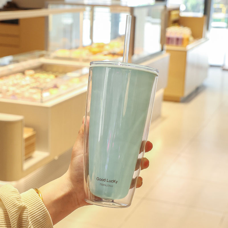 便携家用办公大容量夏季高颜值吸管水杯女童学生夏天可爱塑料水杯详情13