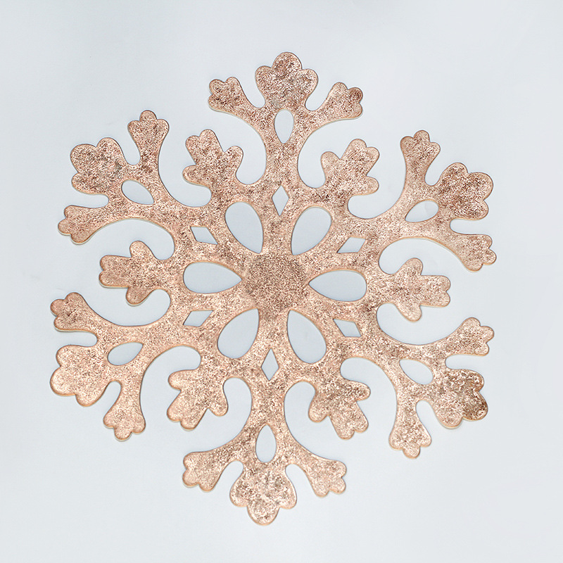 沃美 圣诞氛围PVC烫金雪花餐垫现代简约珊瑚桌垫防水防油防滑防烫耐磨隔热垫餐垫详情5