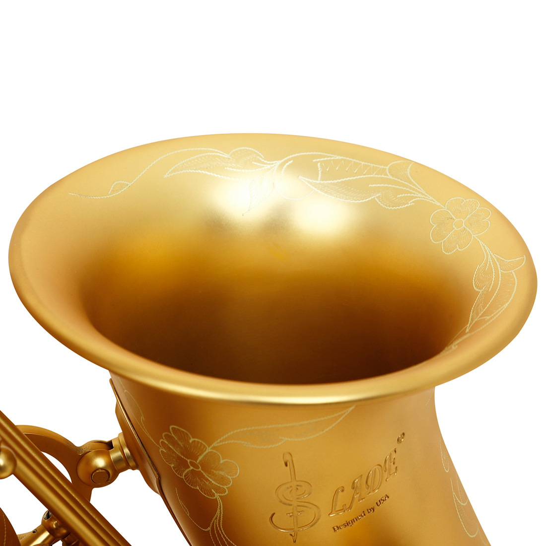 LADE中音磨砂萨克斯乐器初学成人演奏降E调鲍鱼壳按键中音萨克斯详情19