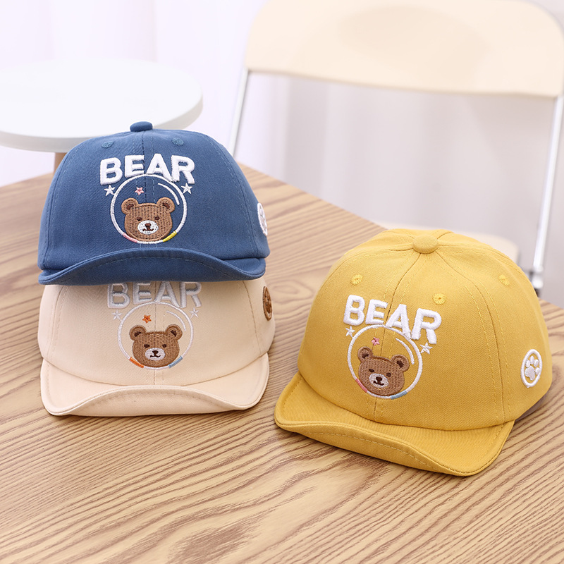 婴幼儿春夏帽子 6-12个月男女童太阳帽宝宝鸭帽舌熊遮阳防晒1-2岁详情4