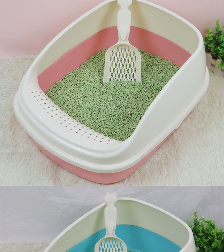 Semi-enclosed, raised cat litter box, large-space anti-splash cat litter box, pet cleaning supplies pic 11
