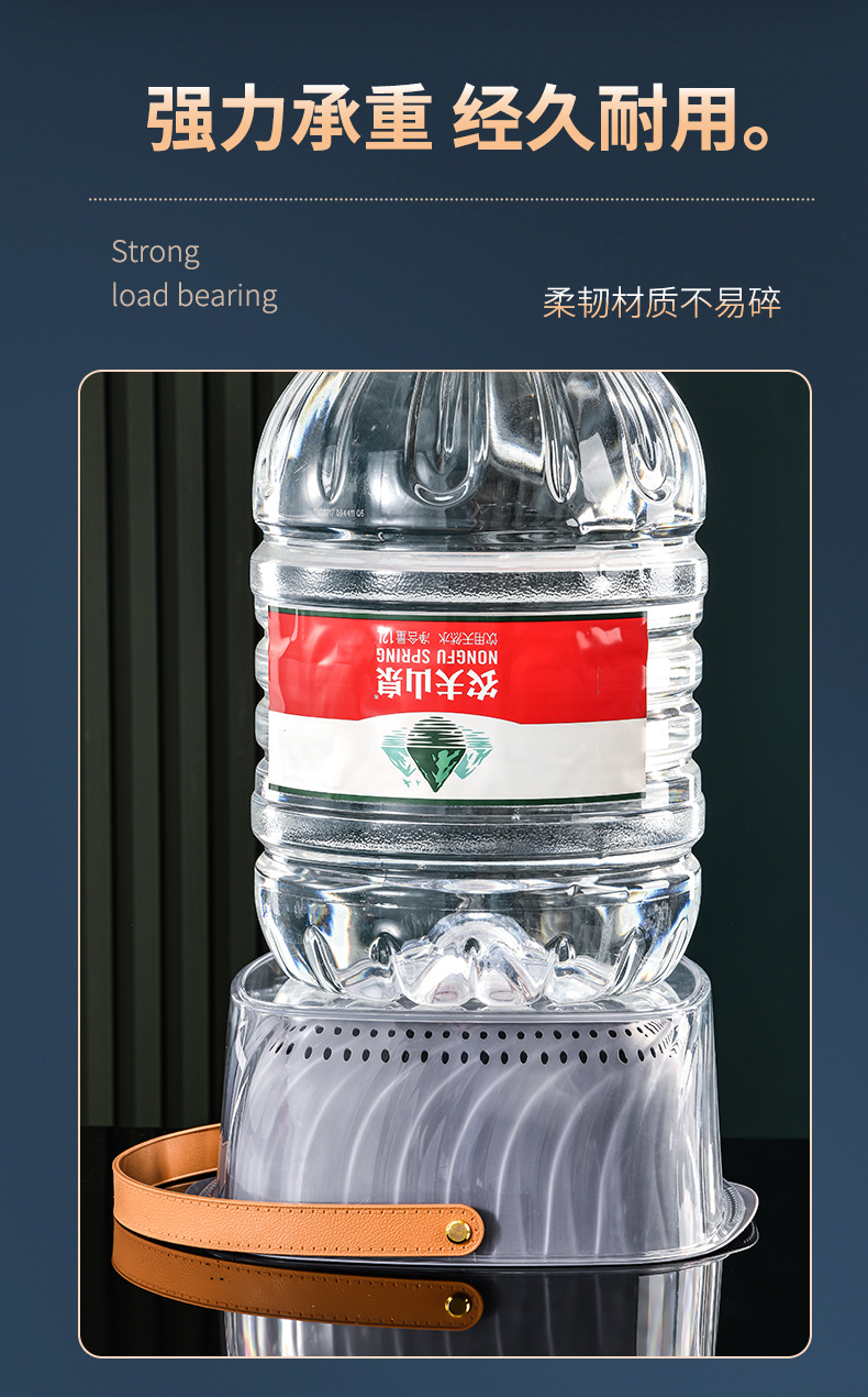 新款透明双层镂空沥水篮大号手提洗菜篮厨房洗菜盆子果蔬篮详情13