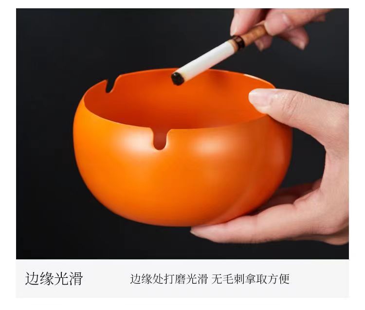 创意新款加厚不锈钢鼓型烟灰缸客厅家用餐厅酒吧烟缸可印LOGO礼品详情12
