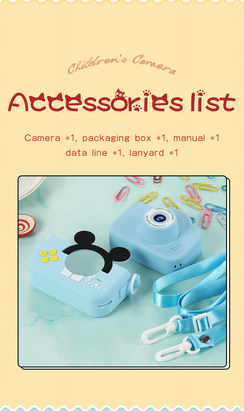 A5 Cross-border Children and Students Digital Mini Camera Fun Toy Educational Birthday and Festival Gift Camera pic 14