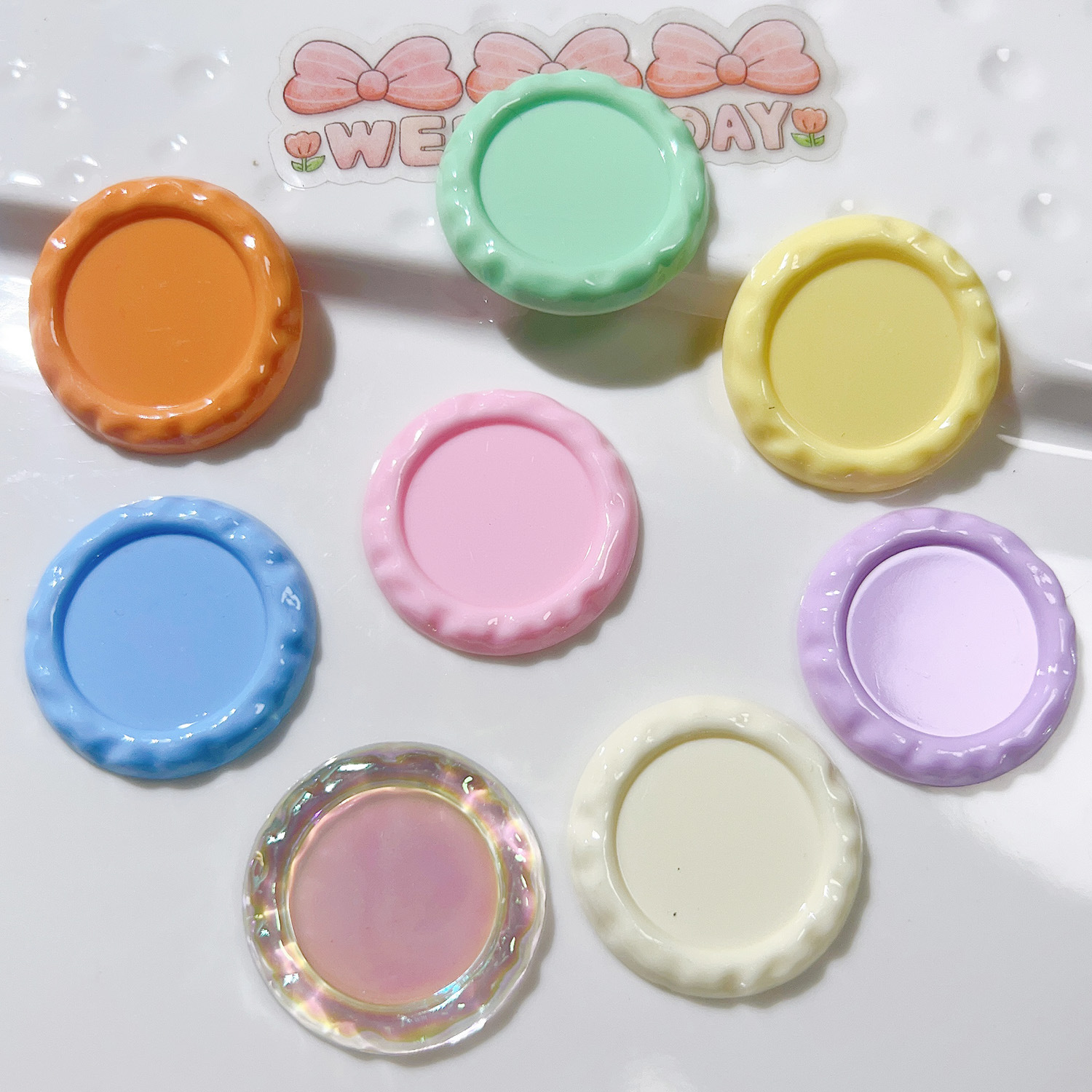 Wholesale acrylic accessories, diy hair accessories, hair strings, cream glue, phone cases, clothing, handcrafted materials, glossy discs pic 11