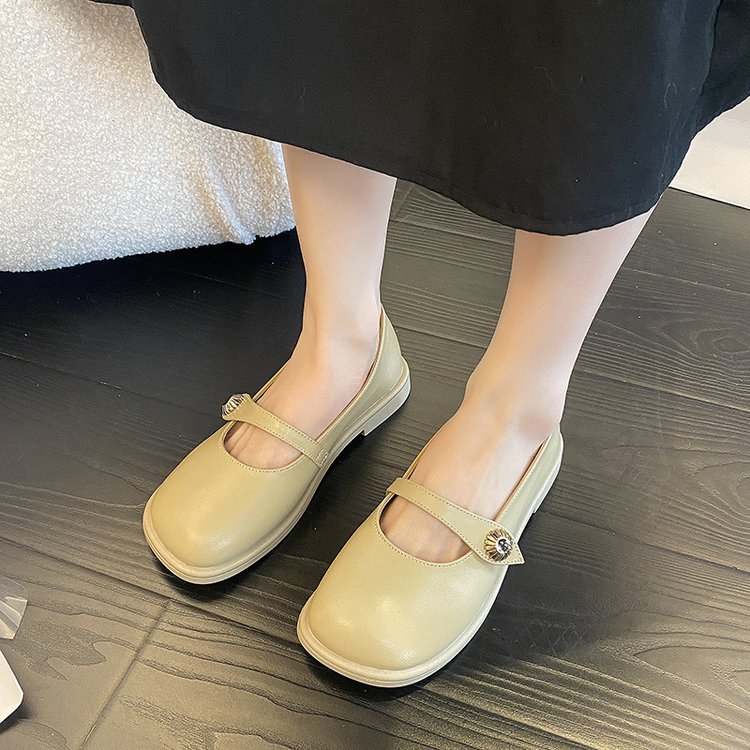 浅口低跟软面小皮鞋女2022年夏季新款学院风休闲舒适女式单鞋批发详情14