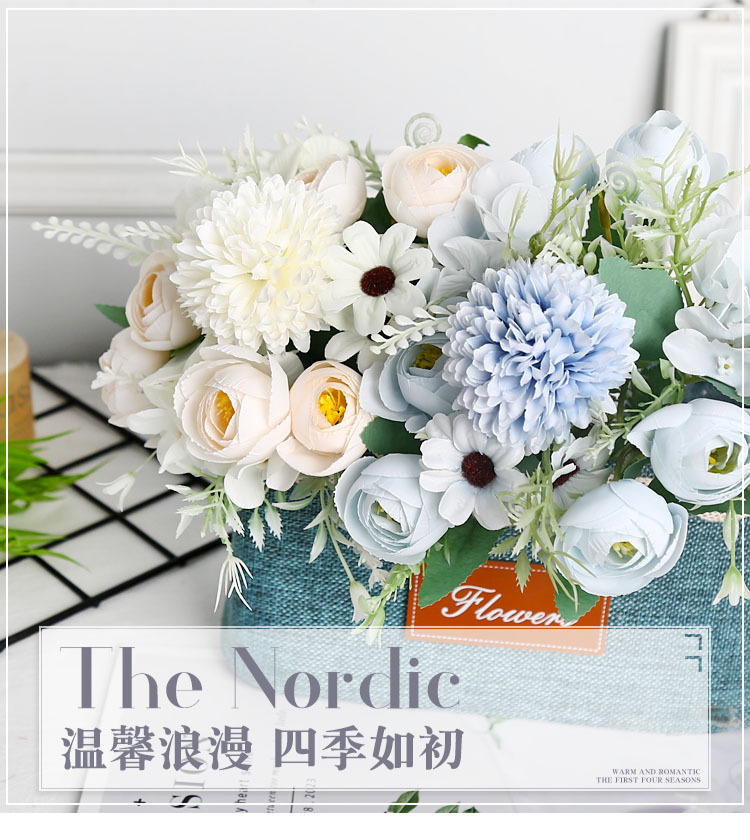 仿真花园林装饰工程户外居家摆件玫瑰厂家批发婚庆拍摄道具场景详情1