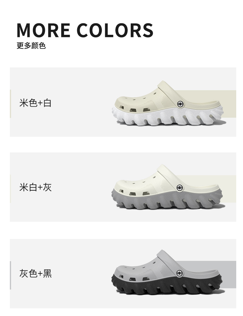 2024新款踏破洞洞鞋男夏季户外穿开车旅行透气沙滩鞋男士包头拖鞋详情16