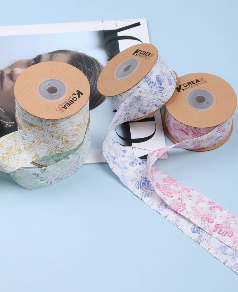 Floral lace ribbons, ribbons, hair accessories, bow shoes, flower straw hats, cake baking gift boxes, floral art, flower shops, ribbons pic 4
